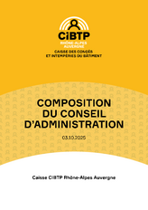 CIBTP - Composition du conseil d’administration